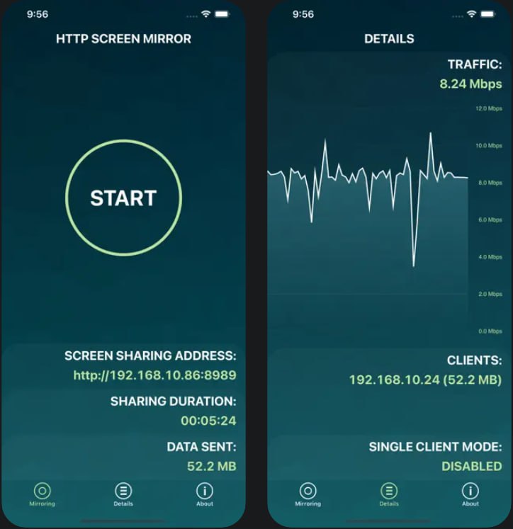  #应用限免  软件名称：Http Screen Mirror  支持平台：#iOS 14.1+  软件价格：¥15.00 -> ¥0.00  软件简介：一款允许用户将 iPhone 屏幕共享到连接同一局域网的其他设备的应用
