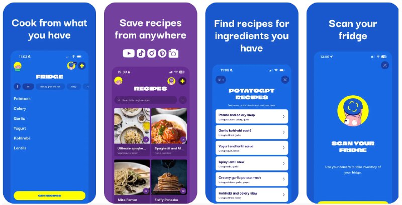  #应用限免  软件名称：Menu planner - OH, a potato!  支持平台：#iOS 16.0+  软件价格：美区内购限免  软件简介：一个综合的餐饮计划工具，帮助您通过已有食材减小食物浪费，轻松安排餐食