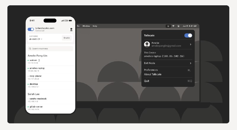  #优质应用  软件名称：Tailscale  支持平台：#iOS 15.0+（外区）  软件价格：免费  软件简介：一款基于 WireGuard 的异地组网应用，让您随时可以访问部署在内网的应用，支持改进的 NAT 穿透和增强的防火墙规则管理等功能