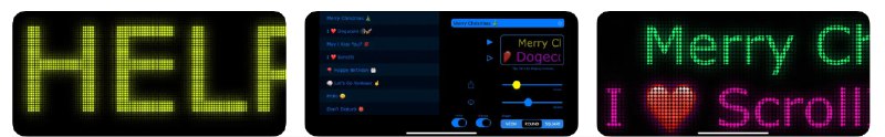  #应用限免  软件名称：Scrollit 2X - Visual messenger  支持平台：#iOS 11.0+  软件价格：¥68.00 -> ¥0.00  软件简介：一款LED视觉消息应用，可通过动态滚动文本和图像提供独特的沟通体验，增强信息的表达效果