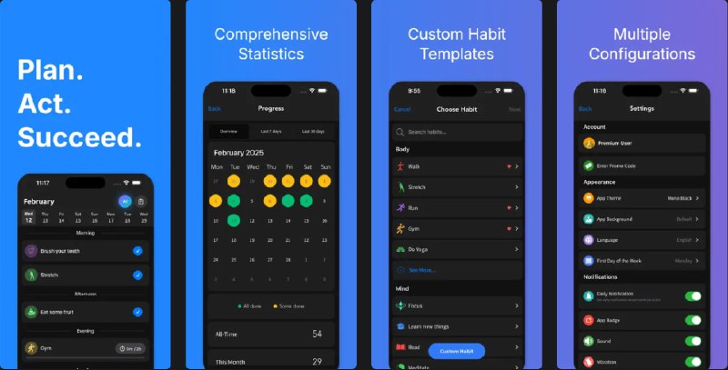  #应用限免  软件名称：Productive: 习惯跟踪器软件  支持平台：#iOS 15.0+  软件价格：内购限免  软件简介：一款习惯管理应用，您可以随时跟踪每日、每周和每月的活动，使用有意义且全面的统计数据计算天数和进度