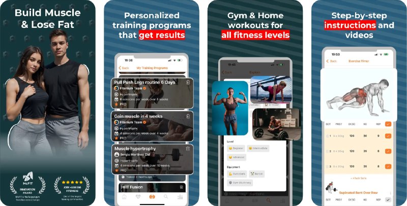  #应用限免  软件名称：FITENIUM - Gym Workout Planner  支持平台：#iOS 13.4+  软件价格：内购限免  软件简介：一款专为健身指导应用