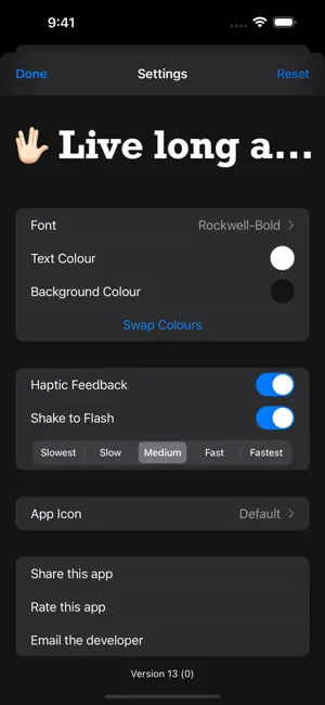  #优质应用  软件名称：Make It Big  支持平台：#iOS 14.0+  软件价格：免费  软件简介：一款支持 iPhone、iPad 的大字显示应用，你输入什么字，它就显示什么字，很大，占满屏幕