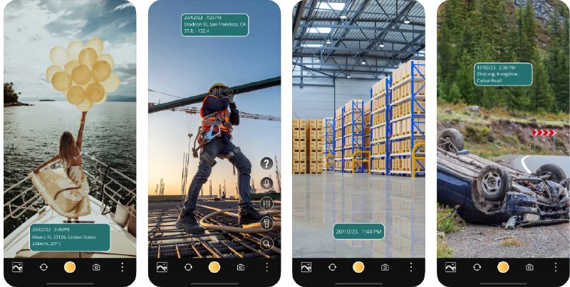  #应用限免  软件名称：Timestamp Cam  支持平台：#iOS  软件价格：¥68.00 -> ¥0.00  软件简介：一款可以自动为您的照片和视频添加时间和日期戳、位置标记（GPS 坐标）和温度标记的应用，同时支持自定义文本和添加个人徽标或水印，方便您标示照片拍摄地点、拍摄时间以及版权信息