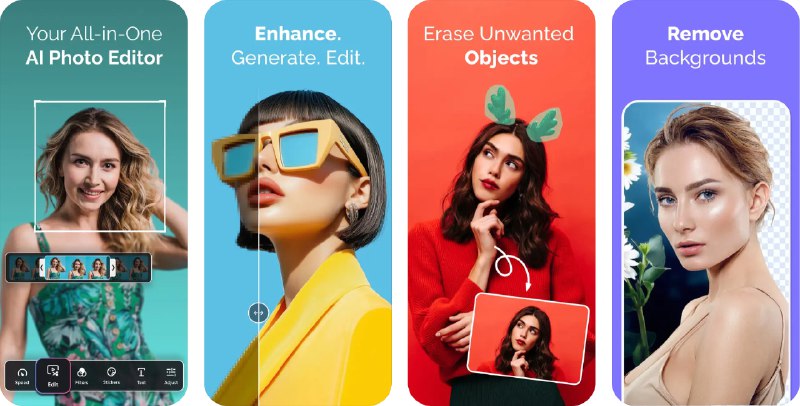  #应用限免  软件名称：AI Art Photo Editor, GIF Maker  支持平台：#iOS 14.0+  软件价格：内购限免  软件简介：一款多功能 AI 图片和动图制作工具