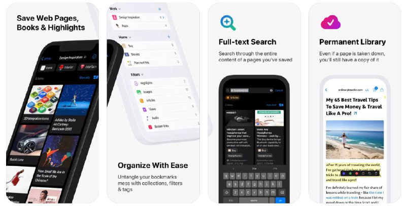  #优质应用  软件名称：Raindrop.io  支持平台：#iOS 16.0+ #macOS 11.4+ #Windows  软件价格：免费  软件简介：一款全平台书签管理工具，可将您收集和整理的网页、文章、照片全平台同步