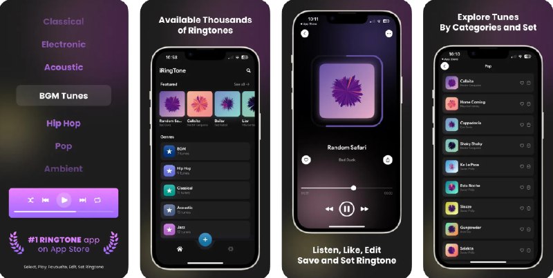  #应用限免  软件名称：爱铃声 - 手机制作铃声 iPhone Ringtones  支持平台：#iOS 14.0+  软件价格：内购限免  软件简介：一款轻松自定义iPhone铃声、闹钟与短信提示音的应用