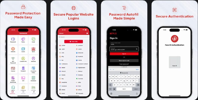  #应用限免  软件名称：PassLock 密码管理器、保管器和生成器  支持平台：#iOS 15.0+  软件价格：内购限免  软件简介：一款密码管理应用，可以安全存储和组织超过30种敏感数据，包括密码、信用卡、地址和健康保险号等