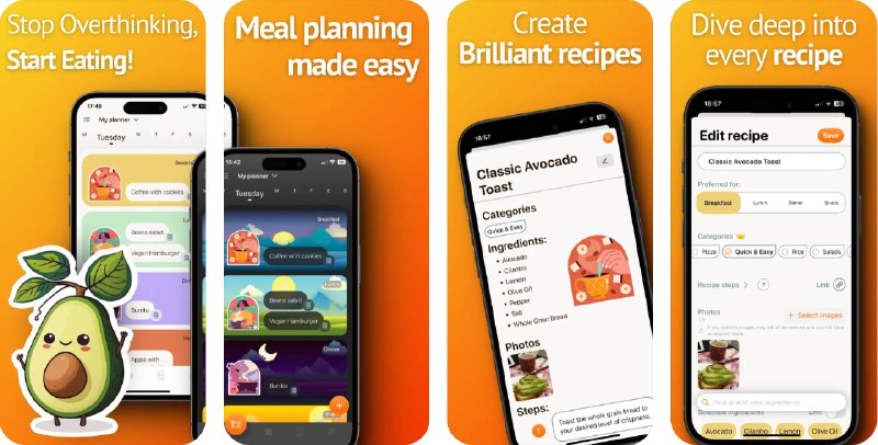  #应用限免  软件名称：Meal Planner: Weekly Menu Prep  支持平台：#iOS 16.2+  软件价格：内购限免  软件简介：一款膳食计划应用，它可以帮助您组织每周菜单、保存食谱并自动准备智能购物清单，助力健康绿色的生活方式