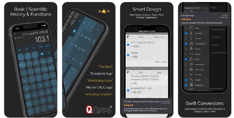  #应用限免  软件名称：CALC Smart 计算器  支持平台：#iOS 12.0+  软件价格：¥28.00 -> ¥0.00  软件简介：一款高级计算器应用，支持实时计算、可自定义布局和主题、自动分数和括号、实时汇率显示、自定义函数、链接共享表达式、历史记录，还内置了 50+ 个高级数学函数可调用，方便您随时解决生活中的数学问题