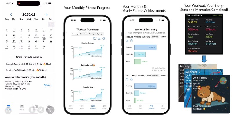  #应用限免  软件名称：日常运动  支持平台：#iOS 16.6+  软件价格：内购限免（设置中点击移除广告）  软件简介：一款帮助您跟踪、可视化并分享健身旅程的应用