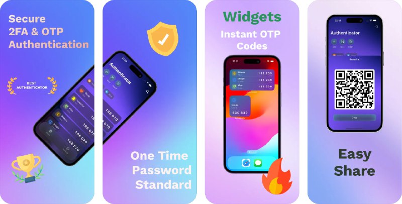  #应用限免  软件名称：Authenticator App Widget  支持平台：#iOS 16.0+  软件价格：内购限免  软件简介：一款存储两步验证代码的应用，可帮助您增强账户的安全性