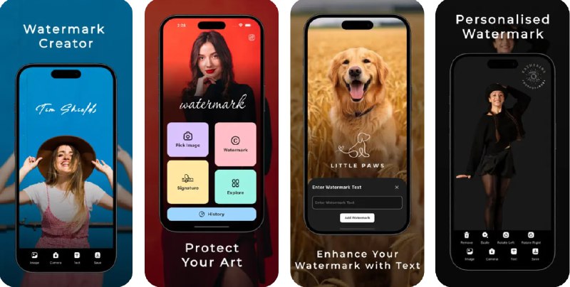  #应用限免  软件名称：Watermark Student  支持平台：#iOS 12.0+ #macOS 11.0+  软件价格：内购限免  软件简介：一款用于创建和定制水印的应用，帮助您保护照片和品牌标识