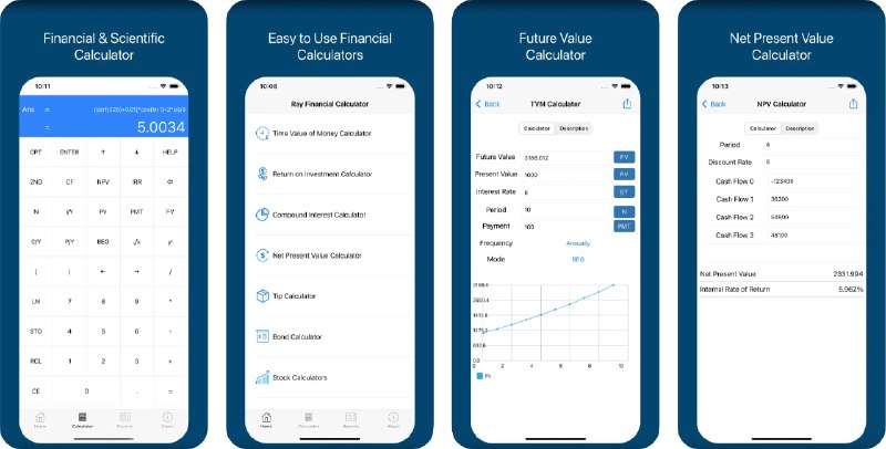  #应用限免  软件名称：BA Financial Calculator Plus  支持平台：#iOS 13.0+  软件价格：¥38.00 -> ¥0.00  软件简介：一款金融计算器应用，可用于计算货币时间价值、ROE、复利、现值、债券价值、股票价值等等，辅助您进行投资决策