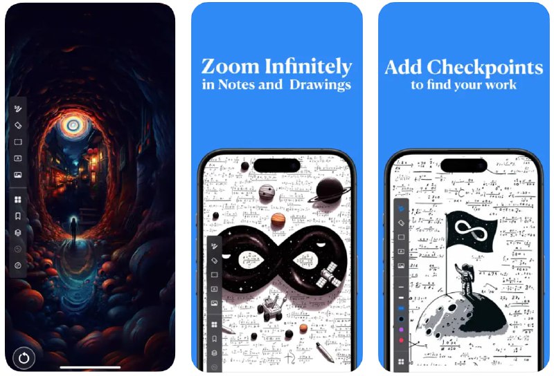  #应用限免  软件名称：笔记本, 笔记 - Canvas Max  支持平台：#iOS 16.0+  软件价格：¥68.00 -> ¥0.00  软件简介：一个无限画布的创作工具，其主要功能包括无限滚动与缩放、精确的矢量绘图、橡皮擦和套索工具、动态文本集成、图片插入、绘图书签、分层创作、撤销/重做功能以及智能自动保存