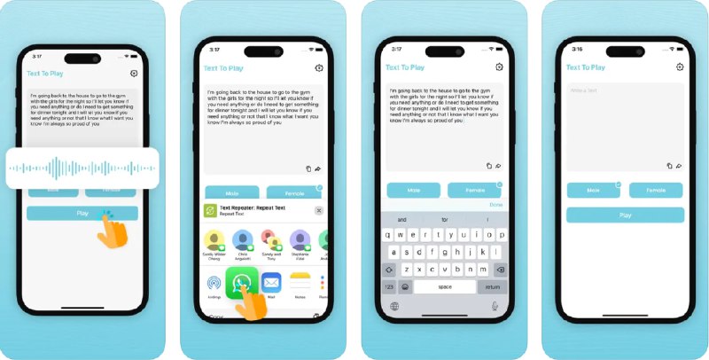  #应用限免  软件名称：AI Text to Speech Audio  支持平台：#iOS 15.0+  软件价格：内购限免  软件简介：一款文本转语音应用，它支持多种文本格式，包括电子书、文档、电子邮件和网页，能够提供自然清晰的音频输出