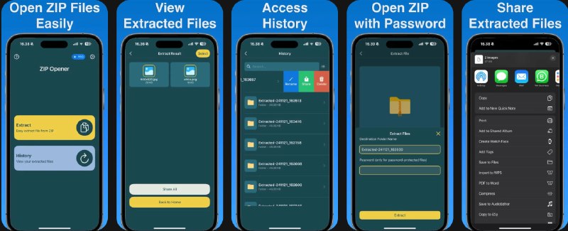  #应用限免  软件名称：File Unzipper  支持平台：#iOS 16.0+  软件价格：内购限免  软件简介：一款轻量级的解压缩工具，支持快速打开、提取和管理 ZIP 文件