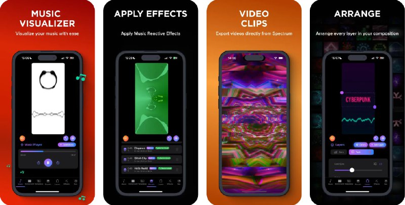  #应用限免  软件名称：Music Visualizer - Spectrum FX  支持平台：#iOS 17.0+  软件价格：内购限免（跳过试用，若内购选项点不动请关闭代理）  软件简介：一款帮助你快速实现本地音乐可视化的应用
