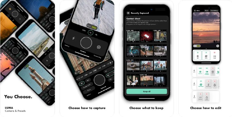  #应用限免  软件名称：LUMA Camera & Presets  支持平台：#iOS 16.4+  软件价格：内购限免  软件简介：一款摄影应用，让您可以以 RAW 格式捕捉图像，以便进行详细编辑和调整