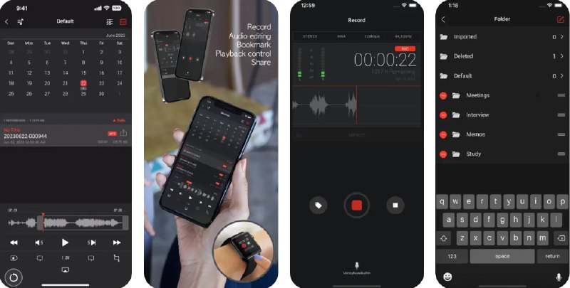  #应用限免  软件名称：AVR X PRO - Voice Recorder  支持平台：#iOS 14.0+  软件价格：¥38.00 -> ¥0.00  软件简介：一款专业的录音应用，具备强大的录音功能和灵活的编辑工具