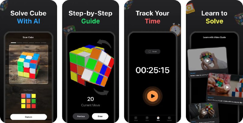  #应用限免  软件名称：魔方还原 - 还原魔方软件  支持平台：#iOS 13.0+  软件价格：内购限免  软件简介：一款集魔方扫描、智能还原与学习教学于一体的魔方辅助神器