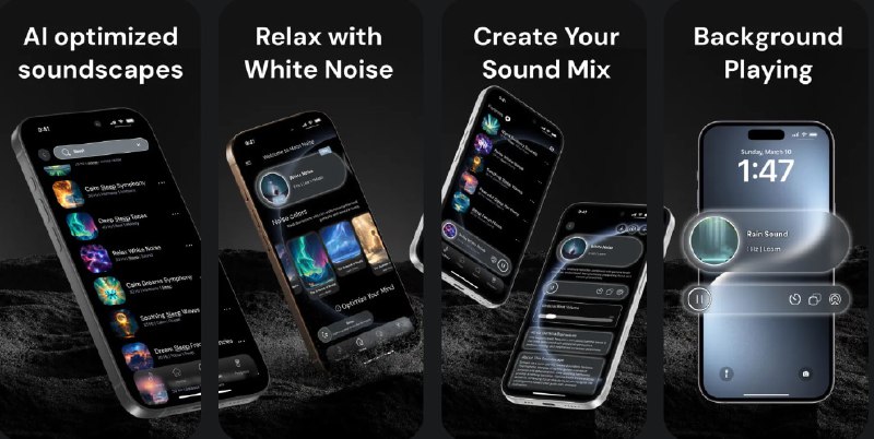  #应用限免  软件名称：Ṁoon Noise Ξ Pink, Dark & Fan  支持平台：#iOS 16.6+  软件价格：内购限免（Lifetime选项在订阅界面最下面小字）  软件简介：一款白噪音应用，可以通过不同频率的音景帮助您放松、集中注意力和提升睡眠质量