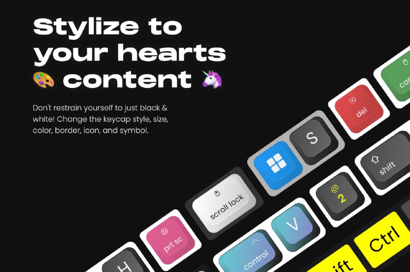  #优质应用  软件名称：Keyviz  支持平台：#macOS #Windows  软件价格：免费  软件简介：一款按键显示应用，可实时可视化您的按键和鼠标操作，帮助您在进行屏幕录制、演示或协作时让观众明白您的操作流程，您可以自定义按键显示的颜色、大小、位置、图标以及动画效果等，帮助您实现最佳的演示效果  软件下载：点击下载