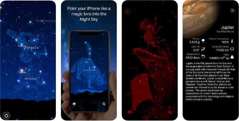  #应用限免  软件名称：Starlight® - Explore the Stars  支持平台：#iOS 12.1+  软件价格：¥22.00 -> ¥0.00  软件简介：一款让您可以探索夜空中星星的应用，将手机摄像头对准天空，该应用就会提供有关星星、行星、星座和天体的实时信息，适合观星爱好者以及满足孩子好奇心  软件下载：点击下载