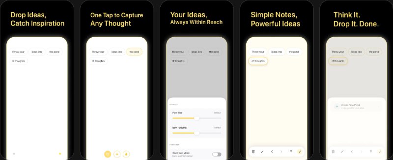  #应用限免  软件名称：Pond - 快速笔记 & 灵感捕捉  支持平台：#iOS 16.6+  软件价格：￥8.00 -> ¥0.00  软件简介：一款专注“快速记录”的极简笔记工具，主打瞬间捕捉灵感与待办：轻触即可输入文字，长按即可语音输入；支持将多条笔记合并、为重要内容加重点标记并重复提醒，让你以最轻量的方式管理思绪与备忘