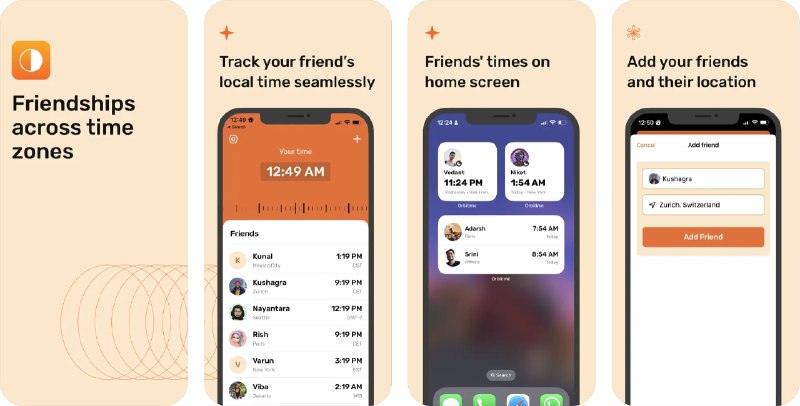  #应用限免  软件名称：Orbitime - World clock widget  支持平台：#iOS 17.0+  软件价格：内购限免  软件简介：一款帮助您跨越不同时区，轻松保持联系的应用工具
