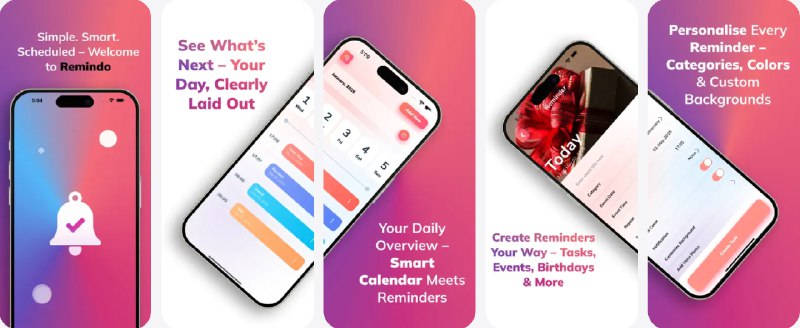  #应用限免  软件名称：Reminder Alarms & Medication  支持平台：#iOS 15.6+  软件价格：内购限免（若显示价格请重启应用）  软件简介：一款轻量级提醒工具，帮助你管理重要日程、纪念日、假期等事务