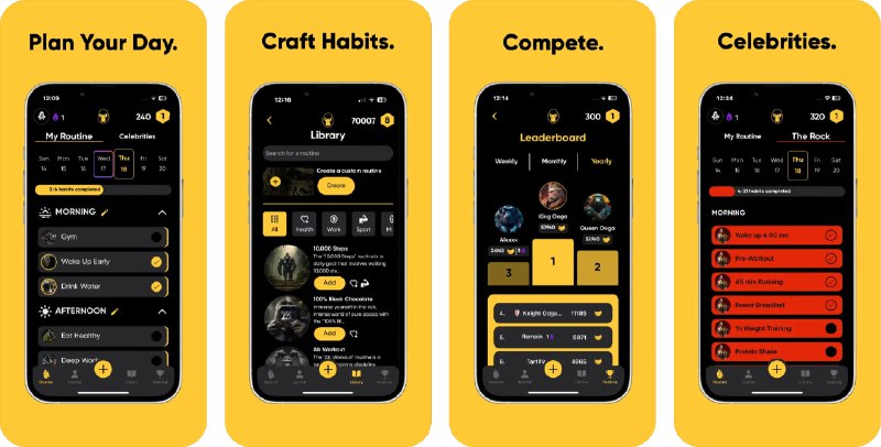  #应用限免  软件名称：Ooga - Daily Habit Tracker   支持平台：#iOS 13.0+  软件价格：内购限免  软件简介：一款锻炼日常习惯、设定目标的应用，帮助您提升毅力，该应用提供了诸如日常习惯追踪、每日反思、目标总结、竞争排行等功能，您可以为每一个习惯目标制定奖励以获得更多驱动力  软件下载：点击下载 频道    群聊    投稿    商务