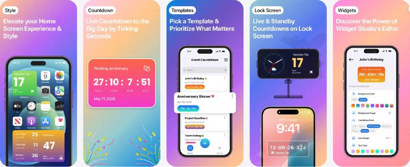  #应用限免  软件名称：CountX: Countdown & Reminders  支持平台：#iOS 17.0+  软件价格：内购限免（订阅界面左上角小字-所有计划）  软件简介：一款倒计时和提醒工具，让你随时掌控生活中重要时刻