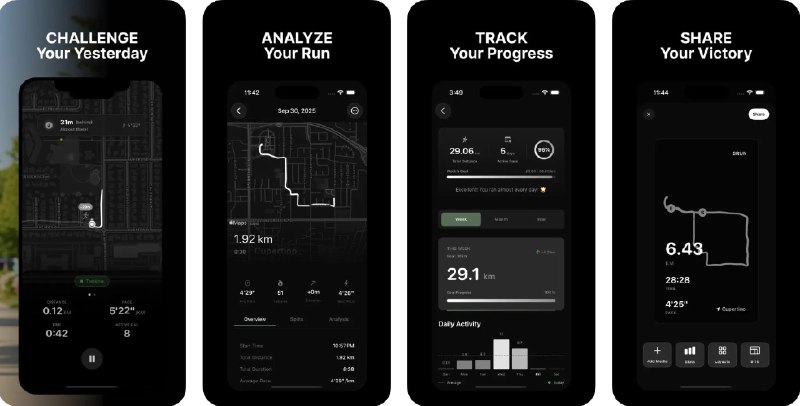  #应用限免  软件名称：SRUN - Run with your partner  支持平台：#iOS 18.0+  软件价格：内购限免  软件简介：一款智能陪伴跑步应用，它为你提供虚拟“目标配速员”，可在地图上实时显示配速差距，提供即时语音反馈来保持配速