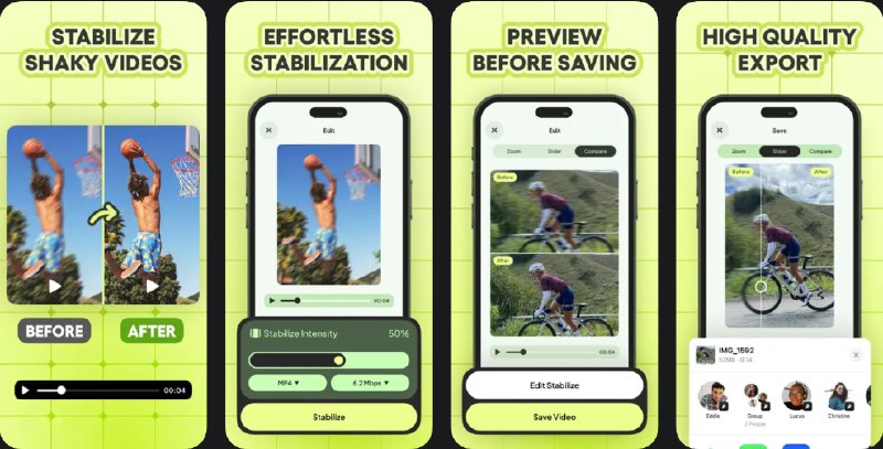  #应用限免  软件名称：Stable - Video Stabilizer  支持平台：#iOS 15.0+  软件价格：¥38.00 -> ¥0.00  软件简介：一款视频稳定工具，可修复由于运动或拍摄时的抖动而导致的视频模糊