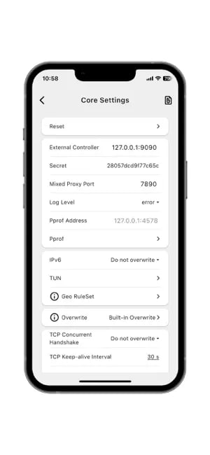  #优质应用  软件名称：Clash Mi   支持平台：#iOS 15+  软件价格：免费  软件简介：一款基于mihomo核心的网络代理工具，可以进行强大的覆盖支持和自定义设置