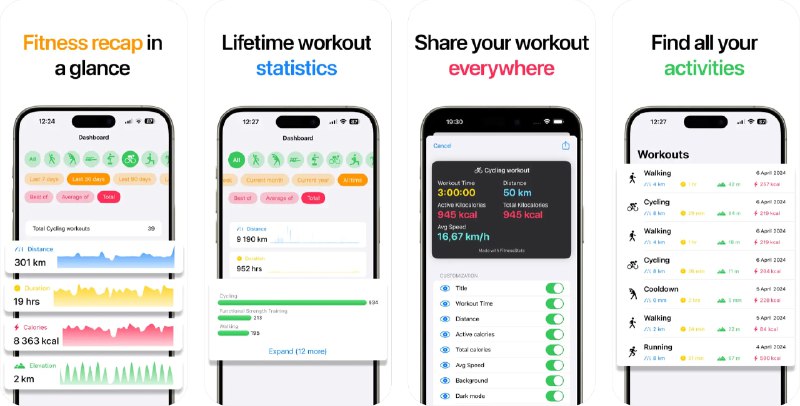  #应用限免  软件名称：Lifetime Fitness Stats  支持平台：#iOS 17.0+  软件价格：内购限免  软件简介：一款专为健身爱好者设计的应用，帮助用户跟踪和分析他们的健身锻炼数据