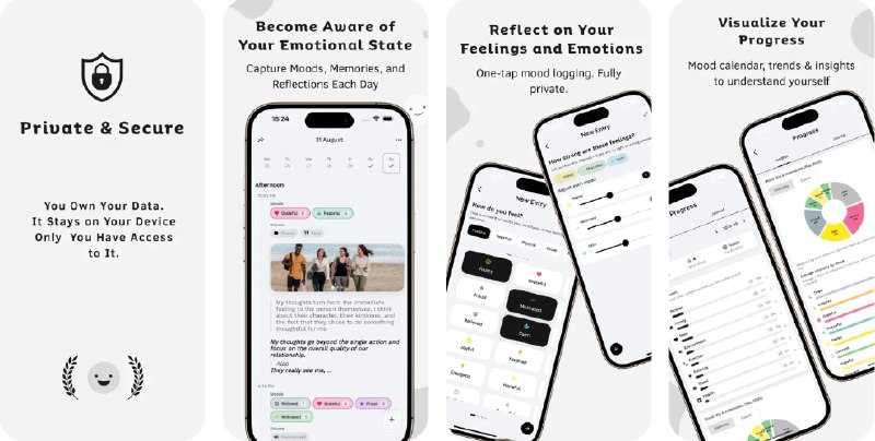  #应用限免  软件名称：EmoFit：情绪日记  支持平台：#iOS 16.0+  软件价格：内购限免  软件简介：一款集情绪追踪与日记于一体的身心健康工具，让你可轻松记录心情、追踪情绪、撰写反思，并养成健康的自我关怀习惯