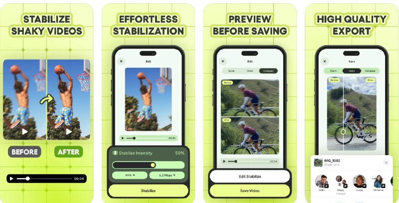  #优质应用   软件名称：Video Stabilizer.  支持平台：#iOS  软件价格：免费  软件简介：一款算法稳定器应用，可以将抖动的视频变得稳定，支持实时预览