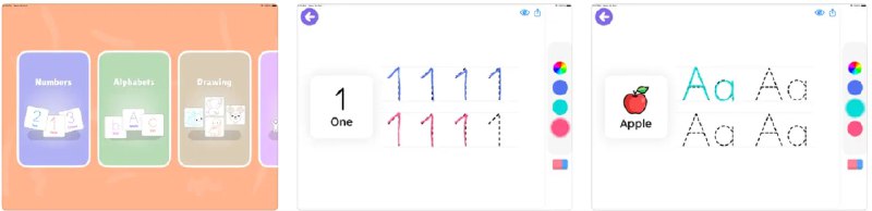  #应用限免  软件名称：Learn Writing ABC 123 For Kids  支持平台：#iOS 14.0+  软件价格：¥38.00 -> ¥0.00  软件简介：一款帮助孩子学习数字书写、绘制形状和名字的应用