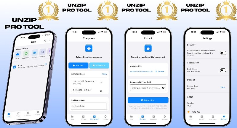  #应用限免  软件名称：Zip Unzip - Unrar Tool PRO  支持平台：#iOS 13.0+  软件价格：￥15.00 -> ¥0.00  软件简介：一款全能文件压缩解压工具，支持 ZIP、RAR、7Z 等主流格式，含分卷和加密压缩包