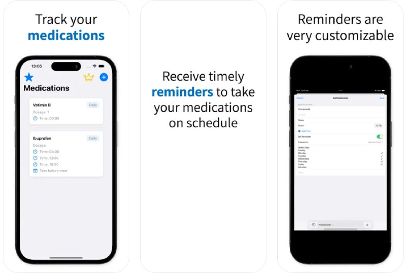 #应用限免  软件名称：药准时 - 药准时  支持平台：#iOS 17.0+  软件价格：内购限免  软件简介：一款药物追踪和提醒应用，可帮助您管理药物需求，确保不会漏服任何剂量