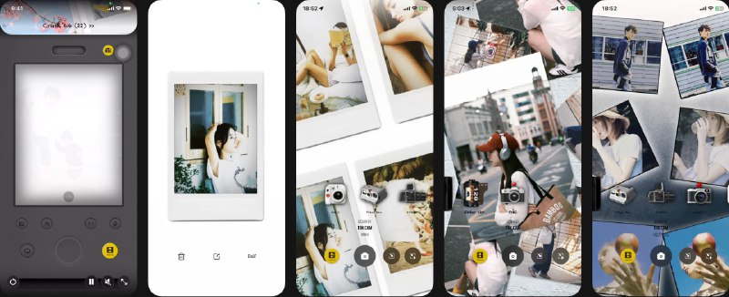  #应用限免  软件名称：TOK CAM - 你的拍立得和复古胶片相机  支持平台：#iOS 11.2+  软件价格：部分滤镜内购限免  软件简介：一款主打拍立得与复古胶片风格的便携相机应用，内置约 42 款拍立得、CCD、胶片相机与多种 135/120 胶卷、时间戳效果，一键即可还原真实拍摄体验，放大还能看到细腻颗粒