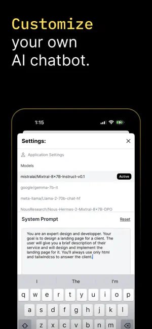  #优质应用  软件名称：HuggingChat  支持平台：#iOS 15.0+  软件价格：免费  软件简介：Hugging Face推出的Hugging Chat——一款基于人工智能的聊天应用