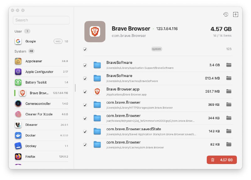  #优质应用  网站名称：Pearcleaner  支持平台：#macOS   软件简介：一款开源免费的应用卸载与清理工具