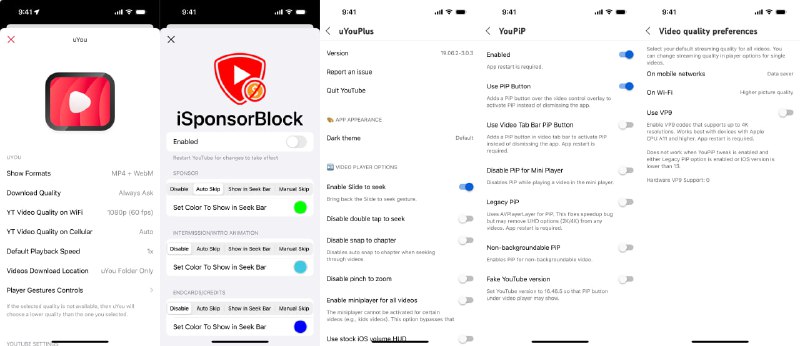  #优质应用  软件名称：uYouPlus  支持平台：#iOS 14.0+  软件价格：免费  软件简介：一个针对非越狱用户的 YouTube 应用修改版，基于 MiRO92 开发的 uYou，增加了多项实用功能