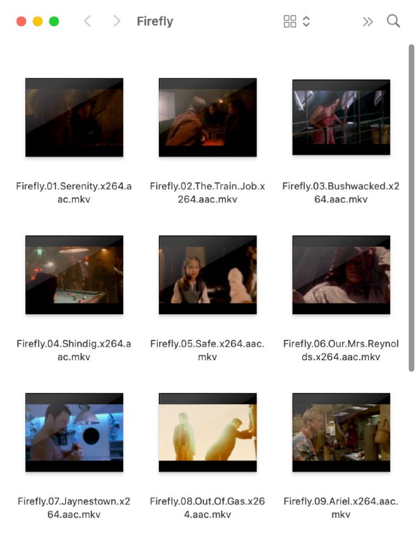  #优质应用  软件名称：QLVideo  支持平台：#macOS   软件价格：免费  软件简介：一款Finder增强插件，允许Finder显示大多数视频文件的缩略图、静态QuickLook预览、封面艺术和元数据