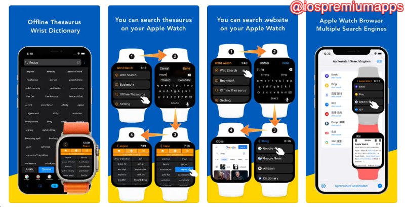  #应用限免 软件名称：Word Watch - Wrist Dictionary 支持平台：#iOS 软件价格：¥15.00 -> ¥0.00 软件功能：同义词字典 软件简介：一款提供同义词、反义词和其他词语关联的工具，帮助用户找到合适的词语或用另一个词语替换，支持在Apple Wathch上一次在多个搜索引擎中搜索关键字的功能，内置词典有约15万单词 软件下载：点击下载 频道    群聊    投稿    合作