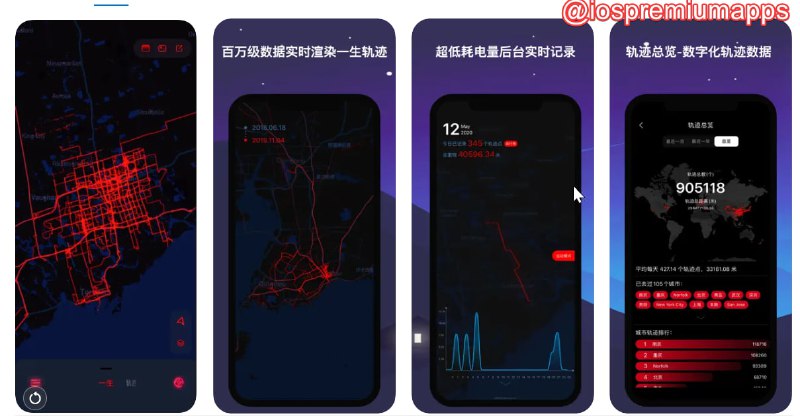  #优惠活动 软件名称：一生足迹 · 记录一生轨迹 - 旅行运动打卡地图支持平台：#iOS 软件价格：免费 订阅价格：￥24→12/年 软件功能：轨迹记录 软件简介：一款旅行和运动轨迹记录应用，它区别于普通轨迹记录软件，支持海量百万级别数据规模展示