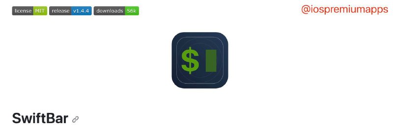 #优质应用 软件名称：SwiftBar 支持平台：#MacOS  软件价格：免费开源 软件功能：自定义菜单栏 软件简介：一款可以在macOS上添加自定义菜单栏程序的工具，它允许用户通过编写脚本将自定义程序添加到菜单栏 ，并提供了丰富的插件库供用户选择 